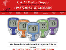 Tablet Screenshot of cmmedicalsupply.com